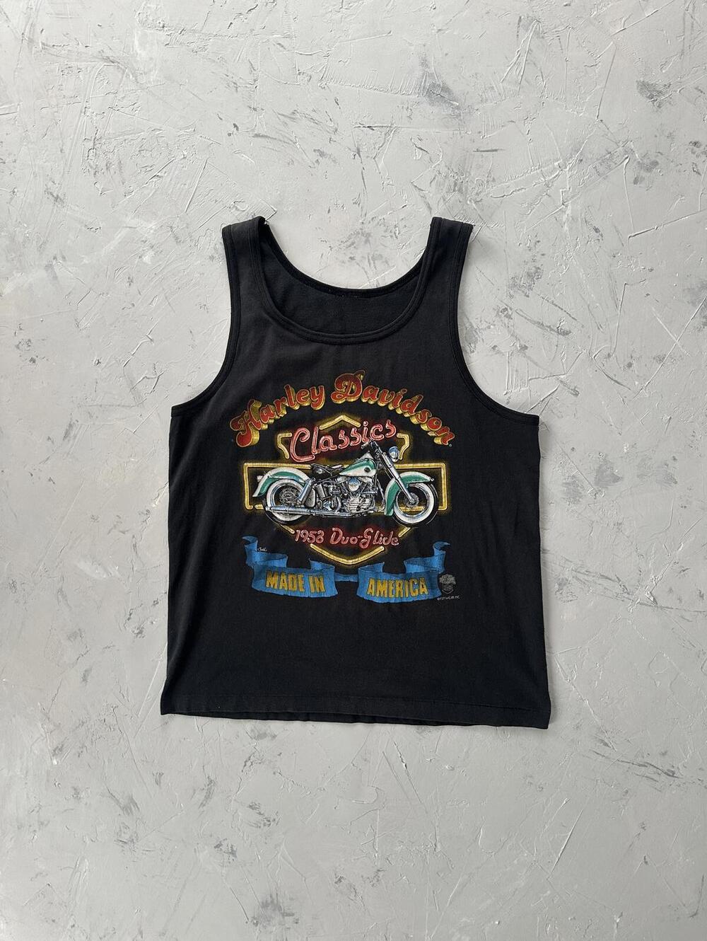 Vintage Harley Davidson Motorcycle Tank Top